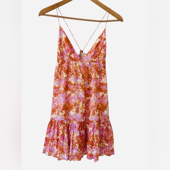 L*Space Nora Floral Print Babydoll Mini Dress - Picture 5 of 13